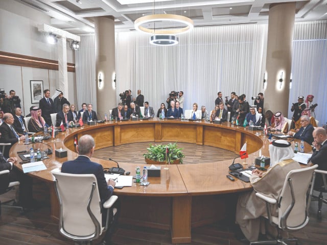 diplomats from the us the eu and regional countries attend a meeting of the arab contact group on syria in aqaba jordan photo reuters