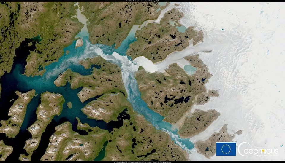 a satellite image shows nuuk fjord greenland july 29 2021 photo reuters a satellite image shows nuuk fjord greenland july 29 2021 photo reuters