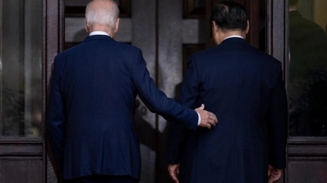 us president joe biden and chinese president xi jinping arrive for a summit in woodside california on november 15 2023 photo afp us president joe biden and chinese president xi jinping arrive for a summit in woodside california on november 15 2023 photo afp