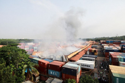 bangladesh battles to douse blaze at container depot that killed 41