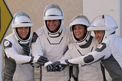 latest four member spacex crew including cosmonaut welcomed aboard space station latest four member spacex crew including cosmonaut welcomed aboard space station