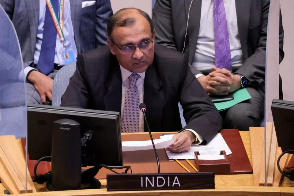 india s ambassador to the united nations t s tirumurti addresses the united nations security council during a meeting amid russia s invasion of ukraine at the united nations headquarters in manhattan new york city new york u s april 5 2022 reuters india s ambassador to the united nations t s tirumurti addresses the united nations security council during a meeting amid russia s invasion of ukraine at the united nations headquarters in manhattan new york city new york u s april 5 2022 reuters