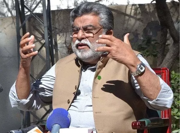 pti parliamentary leader in balochistan assembly sardar yar mohammad rind addressing a press conference at his residence photo app file pti parliamentary leader in balochistan assembly sardar yar mohammad rind addressing a press conference at his residence photo app file