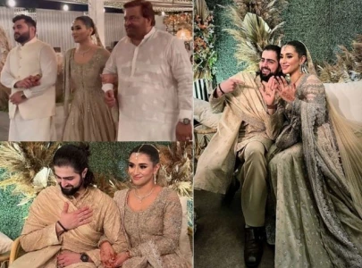 in pictures veteran actor shabbir jan s daughter ties the knot