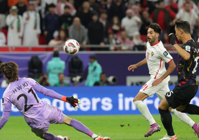 yazan al naimat scores for jordan against south korea photo afp yazan al naimat scores for jordan against south korea photo afp