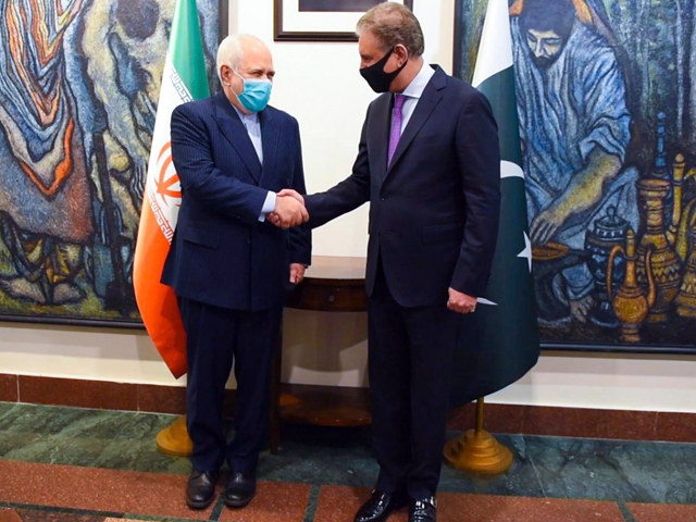 fm qureshi holds meeting with his iranian counterpart at the foreign office in islamabad photo mofa