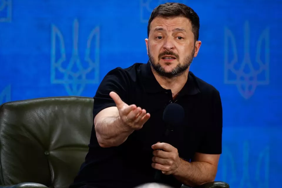 ukraine s president volodymyr zelenskiy holds a press conference amid russia s attack on ukraine in kyiv ukraine on august 27 2024 photo reuters ukraine s president volodymyr zelenskiy holds a press conference amid russia s attack on ukraine in kyiv ukraine on august 27 2024 photo reuters