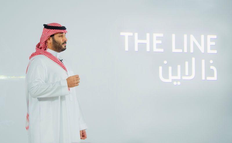 saudi arabia s crown prince unveils plans on sunday to build a zero carbon city known as the line at neom photo reuters