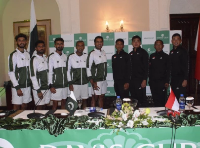 pakistan face indonesia in key davis cup clash today