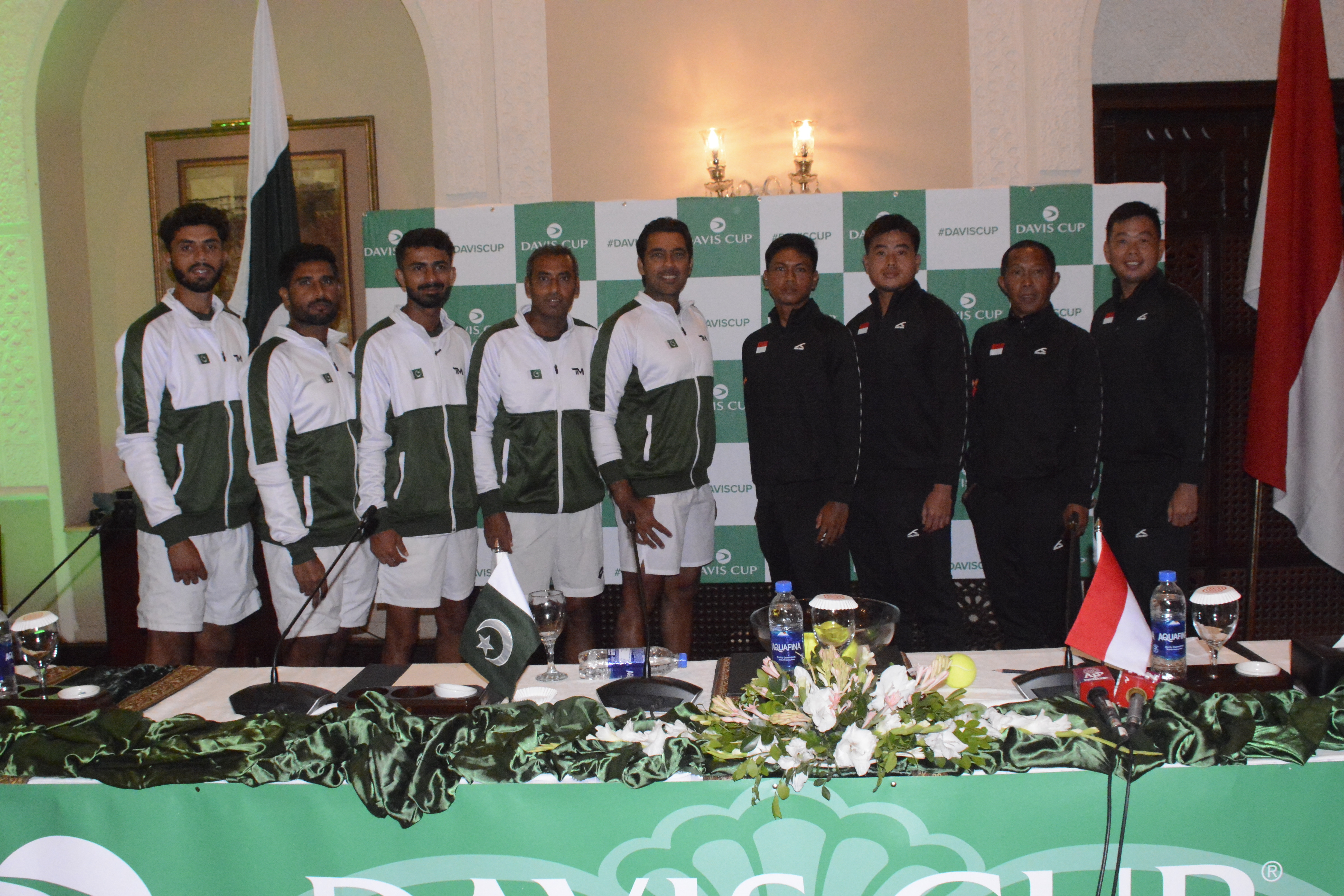 Pakistan menghadapi Indonesia dalam pertandingan penting Piala Davis hari ini