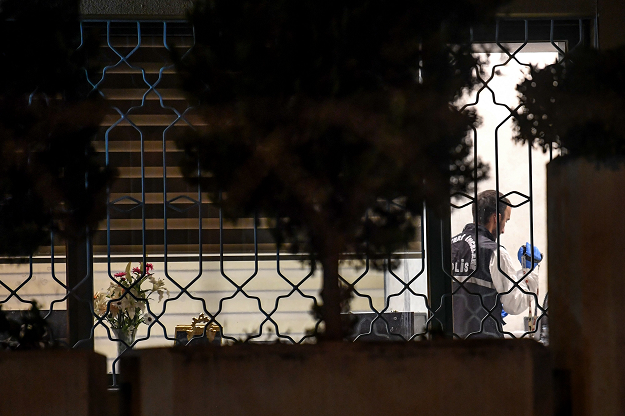 A Turkish forensic works in the Saudi consulate. PHOTO: AFP 