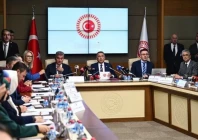 a view of the turkish parliament s foreign affairs committee meeting held on october 27 2026 to approve the bill to ratify the makkah joint defence agreement between t rkiye saudi arabia and pakistan photo aa