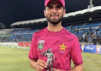 shaheen shah afridi leads pakistan gold into the national champions cup final after a commanding all round display in multan on sunday photo pcb