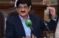 sindh chief minister syed murad ali shah speaks during a press conference on wednesday photo nni