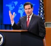 us secretary of state marco rubio speaks during an end of year press conferencein the state department press briefing room in washington dc on december 19 2025 photo afp