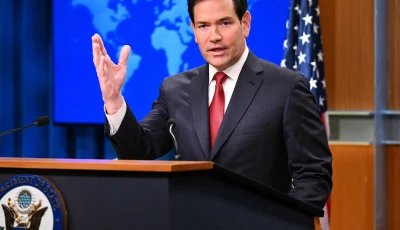 us secretary of state marco rubio speaks during an end of year press conferencein the state department press briefing room in washington dc on december 19 2025 photo afp