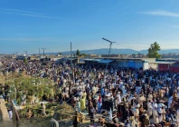 people participating in a peace march offer friday prayers in mir ali north waziristan photo x