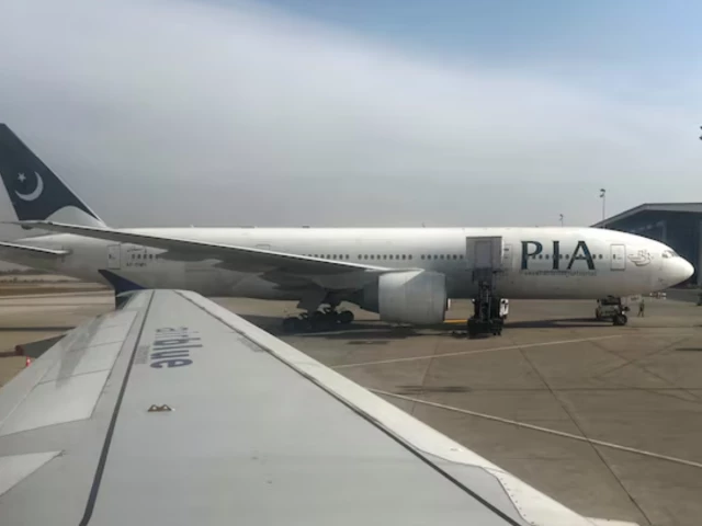 pakistan international airlines pia passenger plane sits on tarmac as seen through a plane window at the islamabad international airport islamabad pakistan october 27 2024 photo reuters file pakistan international airlines pia passenger plane sits on tarmac as seen through a plane window at the islamabad international airport islamabad pakistan october 27 2024 photo reuters file