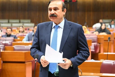 minister for parliamentary affairs dr tariq fazal chaudhry addressing the national assembly during wednesday s session photo x