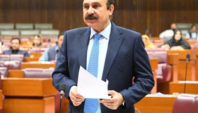 minister for parliamentary affairs dr tariq fazal chaudhry addressing the national assembly during wednesday s session photo x