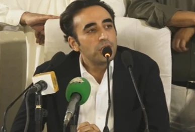 pakistan peoples party chairperson bilawal bhutto zardari addresses a press conference in karachi on november 7 2025 screengrab