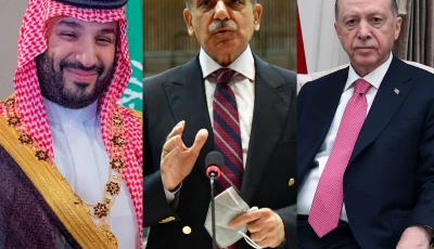 a combination of photos featuring saudi crown prince muhammad bin salman pakistan s prime minister shehbaz sharif and turkish president recep tayyip erdo an photo afp file