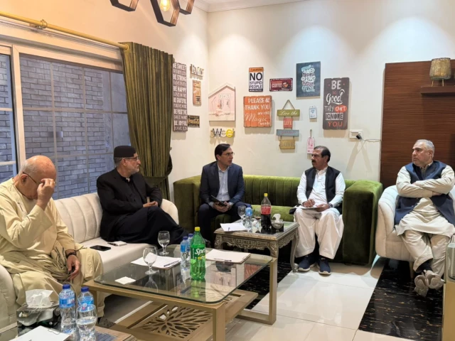 opposition leaders of tehreek e tahaffuz e ain pakistan at an emergency movement meeting in islamabad on friday november 14 2025 photo x opposition leaders of tehreek e tahaffuz e ain pakistan at an emergency movement meeting in islamabad on friday november 14 2025 photo x