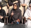 sisters of pti founder imran khan dr uzma khan left aleema khan and noreen khan address a press conference in islamabad on wednesday nov 19 2025 photo sabah sisters of pti founder imran khan dr uzma khan left aleema khan and noreen khan address a press conference in islamabad on wednesday nov 19 2025 photo sabah