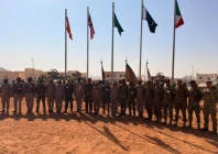personnel from the pakistan army s special services group and saudi forces pose for a group photo as the joint military exercise al battar ii concludes in tabuk photo ispr