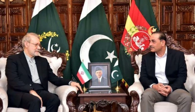 chief of army staff field marshal syed asim munir met with ali ardeshir larijani secretary of iran s supreme national security council at the general headquarters on wednesday november 26 2025 photo app