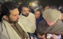 kp cm holds sit in outside adiala jail after visit to pti founder denied