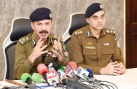 dig traffic punjab muhammad waqas nazir holds a press conference on the recent amendments to traffic laws and increased penalties ssp traffic headquarters punjab syed nadeem abbas is also present photo x
