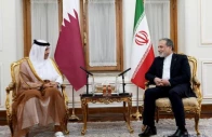 iranian state television said al thani who is also qatar s prime minister had met with iranian foreign minister abbas araghchi without providing details photo isna x post