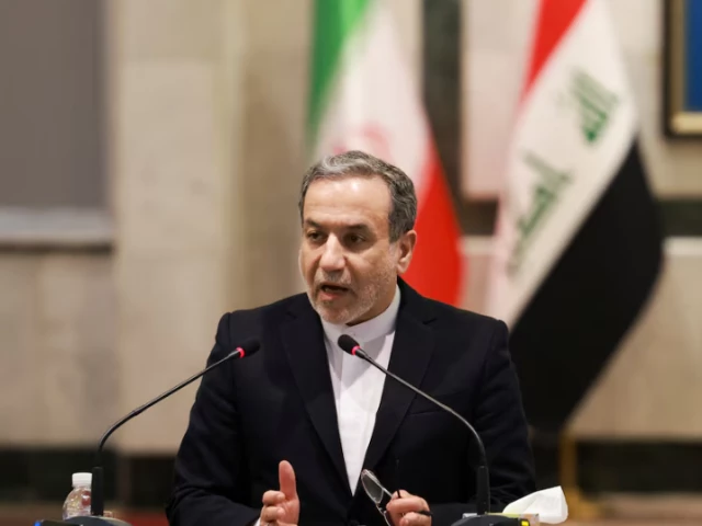 iran s foreign minister abbas araqchi speaks as he meets with his iraqi counterpart fuad hussein in baghdad iraq october 13 2024 photo reuters iran s foreign minister abbas araqchi speaks as he meets with his iraqi counterpart fuad hussein in baghdad iraq october 13 2024 photo reuters