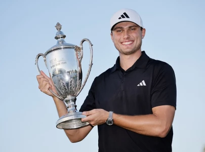 aberg grabs first pga tour title