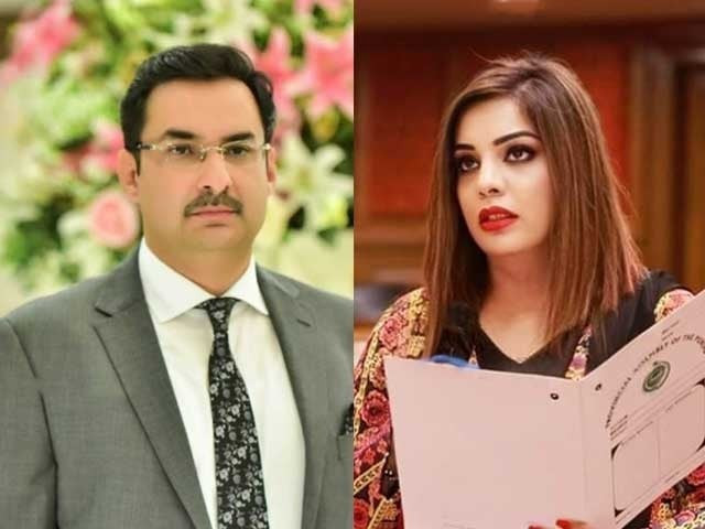 pti mpas momina waheed and faisal farooq cheema photo express