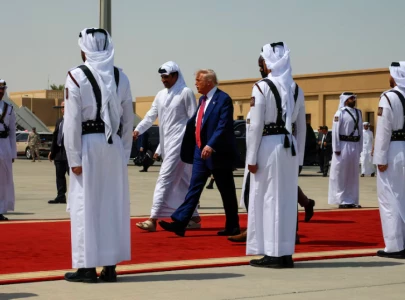trump arrives in uae to boost us gulf cooperation