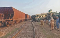 a bogie of the awami express traveling from peshawar to karachi derailed at lodhran junction due to brake failure photo express a bogie of the awami express traveling from peshawar to karachi derailed at lodhran junction due to brake failure photo express