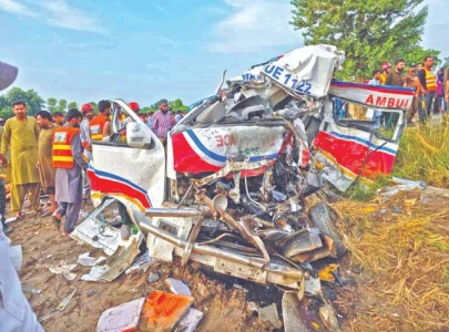 six killed as ambulance collides with bus six killed as ambulance collides with bus