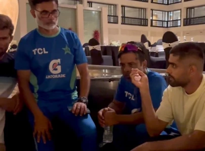 watch babar azam motivates pakistan shaheens for future challenges watch babar azam motivates pakistan shaheens for future challenges