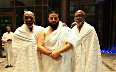 mike tyson dj khaled spotted performing umrah in makkah