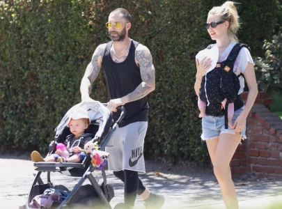 adam levine s kids are possibly maroon 5 s biggest fans adam levine s kids are possibly maroon 5 s biggest fans