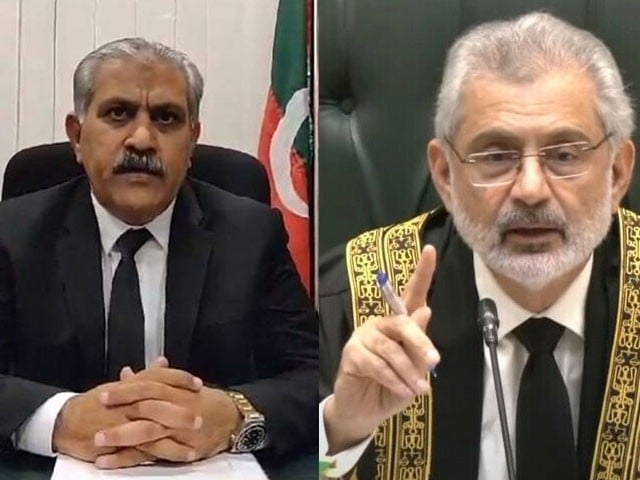 enough is enough tensions flare up between cj qazi faez isa and pti lawyer