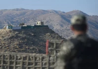 a pakistani army soldier stands guard on a border terminal in ghulam khan a town in north waziristan on the border between pakistan and afghanistan photo afp