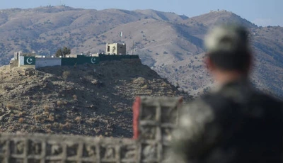 a pakistani army soldier stands guard on a border terminal in ghulam khan a town in north waziristan on the border between pakistan and afghanistan photo afp a pakistani army soldier stands guard on a border terminal in ghulam khan a town in north waziristan on the border between pakistan and afghanistan photo afp
