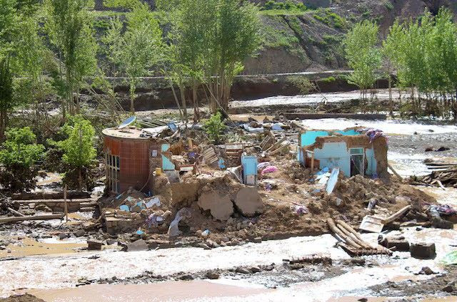 remainings of houses damaged by the flood are pictured in firozkoh the capital city of ghor province afghanistan may 18 2024 photo reuters