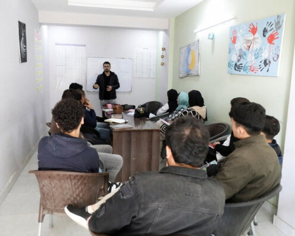 afghan citizens who are in the process for resettlement in the us attend english language class on the outskirts of islamabad pakistan on january 22 2025 photo reuters