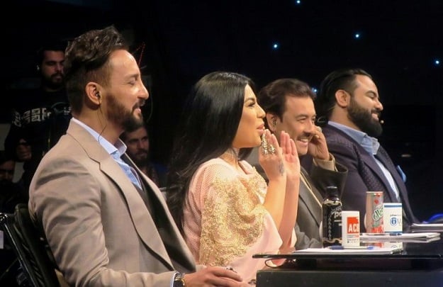 Afghan Star: Rap, stilettos and a musical revolution Judges of the television music competition 'Afghan Star' (rom L) Obaid Juenda, Aryana Sayeed, Saida Gul Mina and Qais Ulfat. PHOTO: AFP