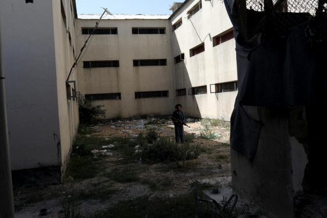 a taliban soldier stands in pul e charkhi prison in kabul afghanistan september 15 2021 photo reuters file