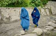 afghan women in burqa walk towards a safer place after their house was damaged following a deadly magnitude 6 earthquake that struck afghanistan on sunday at lulam village in nurgal district kunar province afghanistan september 3 2025 photo reuters
